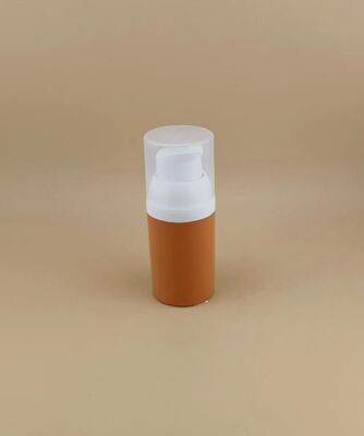 Neues Design Braune tragbare Plastikflasche ohne Luft und Fahrkomfort mit klarer Abdeckung B