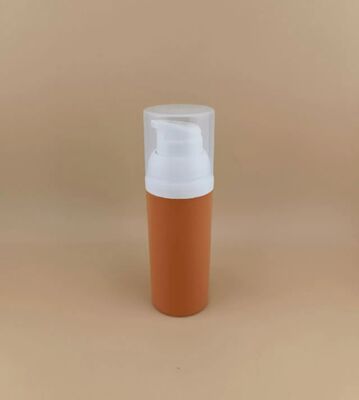 Neues Design Braune tragbare Plastikflasche ohne Luft und Fahrkomfort mit klarer Abdeckung B