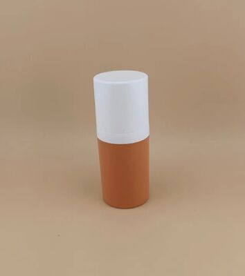 Neues Design Braune tragbare Plastikflasche ohne Luft und Fahrkomfort mit weißem Cover 1B
