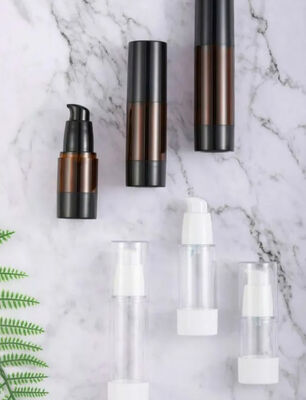 Leere Luftlose Pumpflaschen für Lotion und Hautpflege mit Pumpsprayer