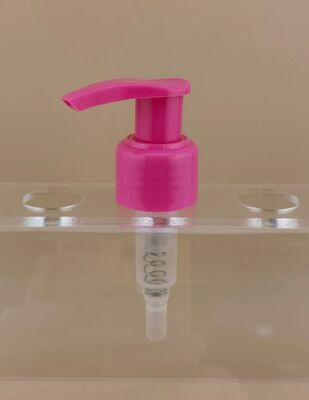 Neues Design rosa Links-Rechts-Lock Lotion Pumpe für Kosmetik