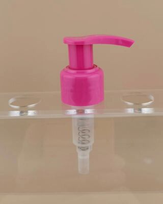 Neues Design rosa Links-Rechts-Lock Lotion Pumpe für Kosmetik