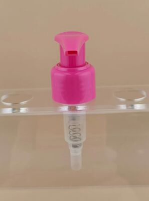 Neues Design rosa Links-Rechts-Lock Lotion Pumpe für Kosmetik