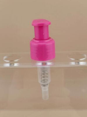Neues Design rosa Links-Rechts-Lock Lotion Pumpe für Kosmetik