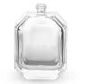 Glasparfümflasche, 100 ml, quadratische Glasflasche, transparente Flasche mit Sprühgerät