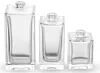Luxuriöse 30 ml 50 ml 100 ml klare Quadrat-leere Spray-Glas-Parfümflasche