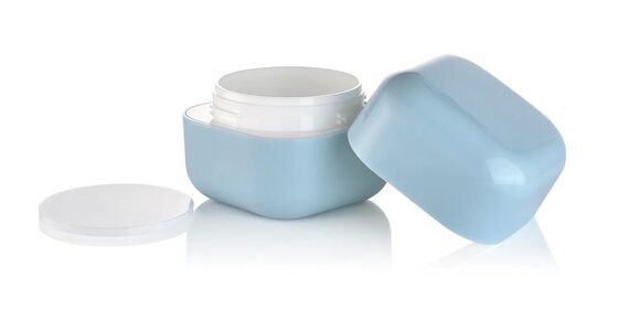 30g Großhandelskosmetische Hautpflege PP Plastik-Quadratglas für Creme
