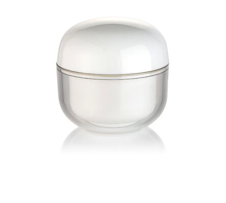 OEM Weißes PP 30g Creme Kosmetik rundes Glas mit Kappe für Kosmetik