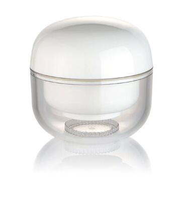 OEM Weißes PP 30g Creme Kosmetik rundes Glas mit Kappe für Kosmetik
