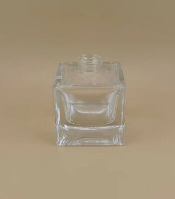 Quadratische Dicke Sohle Glatte klare Glasflasche für Autoparfüm