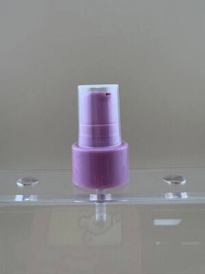 Lotionsbehandlungspumpe mit halber Kappe Lila Kosmetikverpackung 20/410 Cremepumpe