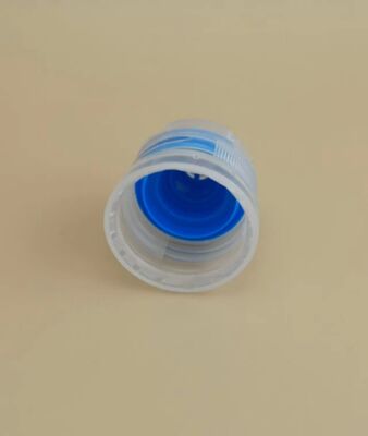 Schön gestaltet, durchsichtige, runde Plastikkappe für Hautpflegeflaschen