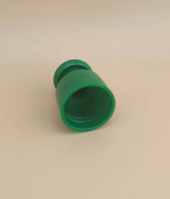 Grüner Kunststoff-Glattverschluss mit Knopf für Kosmetikflaschen