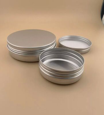 Aluminium Lippenbalsambehälter Gehäuse 50 ml 60 ml Aluminiumblechbehälter 60 Gramm 100 ml Aluminium Kerzenkrug für Tee