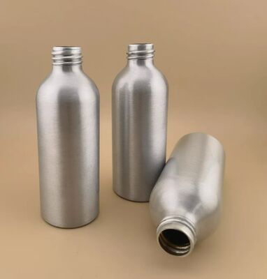 Neue luxuriöse, durchsichtige, silberne Aluminiumflaschen aus hochwertigen kosmetischen Aluminiumflaschen