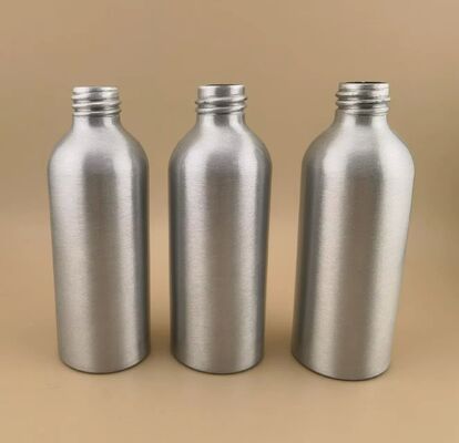 Neue luxuriöse, durchsichtige, silberne Aluminiumflaschen aus hochwertigen kosmetischen Aluminiumflaschen