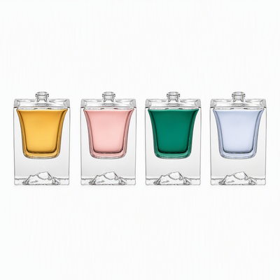 Hochwertiges superklares leeres Parfümglas 50 ml Flaschen Glasparfümflasche