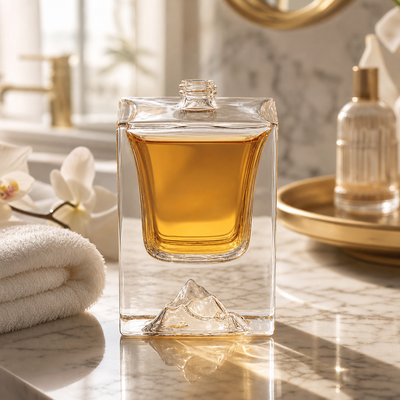 Hochwertiges superklares leeres Parfümglas 50 ml Flaschen Glasparfümflasche