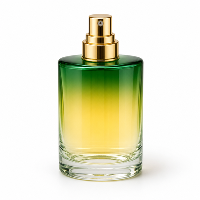 Kostenlose Muster-Diffusorflasche aus Glas mit Farbverlauf und Stick für aromatische Parfümflaschen