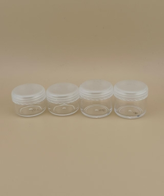 Zertifiziertes Mini-Weiß-Kunststoff-Creme-Glas mit Schraubdeckel für Lotion