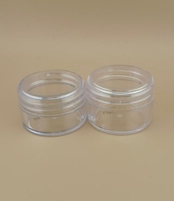 Zertifiziertes kleines klares Plastik-Creme-Glas mit Schraubdeckel für Hautpflege