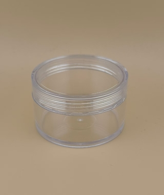 Zertifizierte Hautpflege Klar-Plastik-Creme-Glas mit Schraubdeckel
