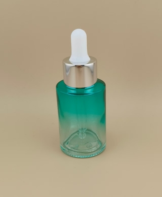 K-GBL30 Essence Clear Farbverlauf Cyan Glatte Runde Tropfflasche für Design