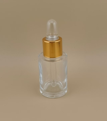 Delikates Glas Tropffflasche für Lotion Klar Matte Design CRC möglich