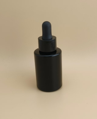 Neues Design Schwarze, glatte, runde Tropfflasche K-GBL30 für Essenz