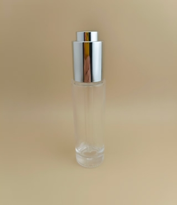 Delikates Design Klar glatte runde lange Tropffflasche K-GBL30 für Essence