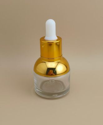 Wunderschöne runde, transparente Tropfflasche für Essenz