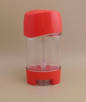 Durchsichtige, glatte Lippenbalsamverpackung mit rotem Deckel 2316 für Lippenstift