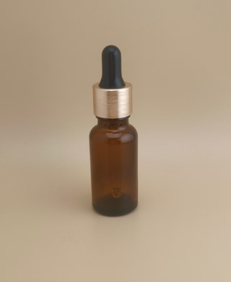 Kleines, klares, braunes, glattes, rundes Tropffflasche für Hautpflege