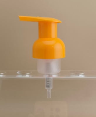 Fein gestaltete orangefarbene Plastik-Schaumpumpe für Shampoo-Flaschen