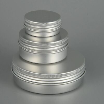 5 ml 15 ml 30 ml 50 ml 100 ml 150 ml 200 ml Aluminiumbehälter Gold Aluminiumblechglas für Kosmetikcreme Verpackung Metall Aluminiumglas