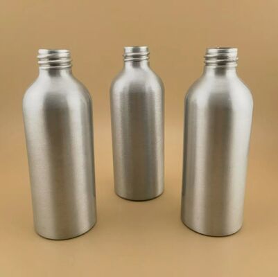 Neue luxuriöse, durchsichtige, silberne Aluminiumflaschen aus hochwertigen kosmetischen Aluminiumflaschen
