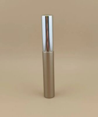Flaschen-Augenbürste mit goldenem Aluminium-Schraubdeckel für Frauen