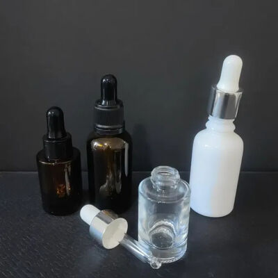 Hohe Qualität Lieferant Amber Clear Boston 2oz Glas ätherisches Öl Flasche mit Tropffflasche 60ml für Serum