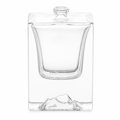 Hochwertiges superklares leeres Parfümglas 50 ml Flaschen Glasparfümflasche
