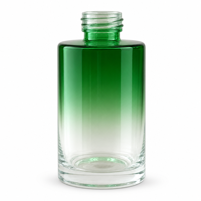 Kostenlose Muster-Diffusorflasche aus Glas mit Farbverlauf und Stick für aromatische Parfümflaschen